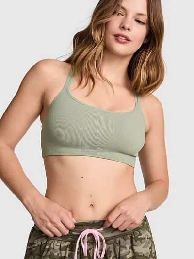 Pink Anywear Strappy Sports Bra In Blue