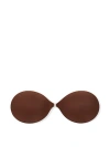 Pink Backless Front-close Lightly Lined Bra In Brown