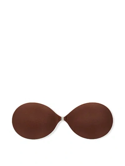 Pink Backless Front-close Lightly Lined Bra In Brown