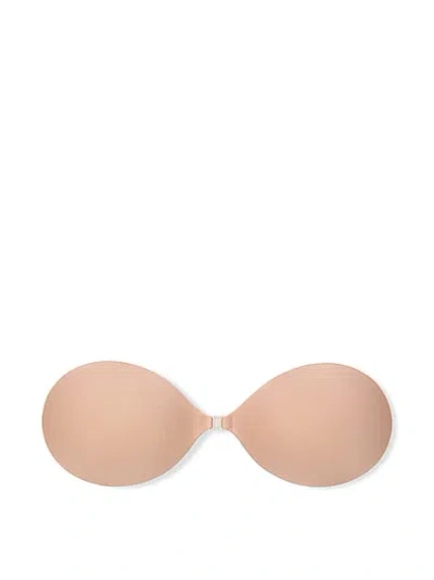 Pink Backless Front-close Lightly Lined Bra In Neutral