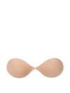 Pink Backless Front-close Push-up Bra In Brown