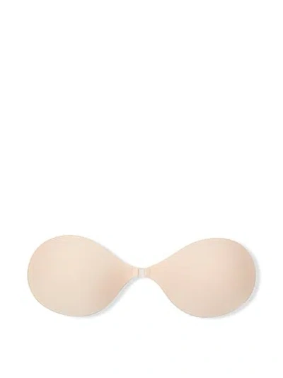 Pink Backless Front-close Push-up Bra In