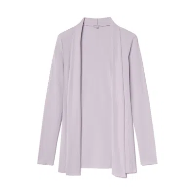 Pink Balls Amelia Rib Cardigan Cloudy Lilac In Purple