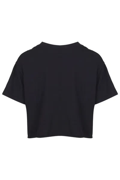 Pink Balls B30 V-neck Crop Jersey Tee Black