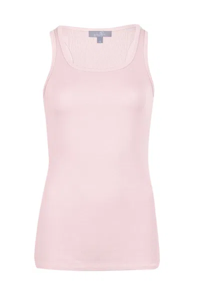 Pink Balls Charlie Racer Back Tank Top Blush
