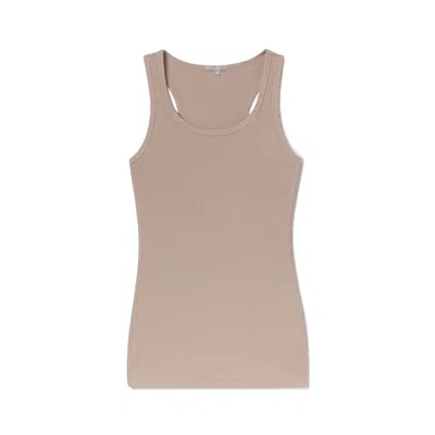 Pink Balls Charlie Racer Back Tank Top Cloudy Mocha In Brown
