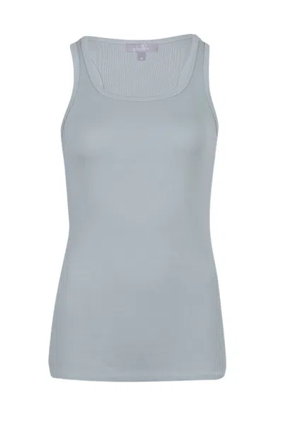 Pink Balls Charlie Racer Back Tank Top Dark Silver