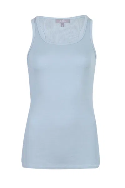 Pink Balls Charlie Racer Back Tank Top Morning Blue