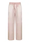 Pink Balls Jolie Capri Satin Ankle Pants | Womens Lounge Trousers | Ribbed Elastic Waist &amp; Drawcord | Loose