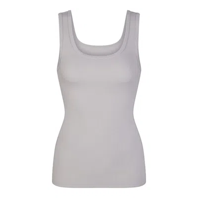 Pink Balls Scoop Tank Top Icy Silver In Gray
