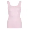 Pink Balls Scoop Tank Top Light Pink