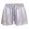 Pink Balls Women Satin Short Lavender
