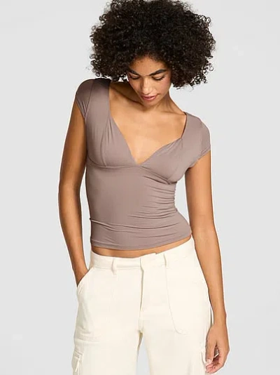 Pink Base Stretch™ Bustier Top In Brown