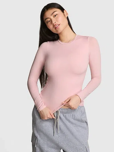 Pink Base Stretch™ Long-sleeve Tee In