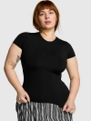 Pink Base Stretch™ Short-sleeve Tee In Black