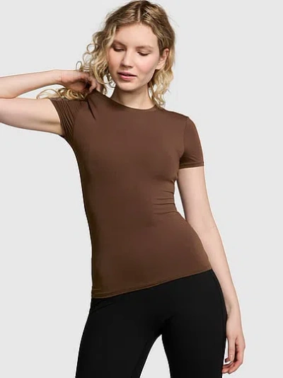 Pink Base Stretch™ Short-sleeve Tee In Brown