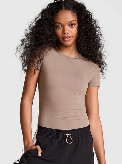 Pink Base Stretch™ Short-sleeve Tee In Brown