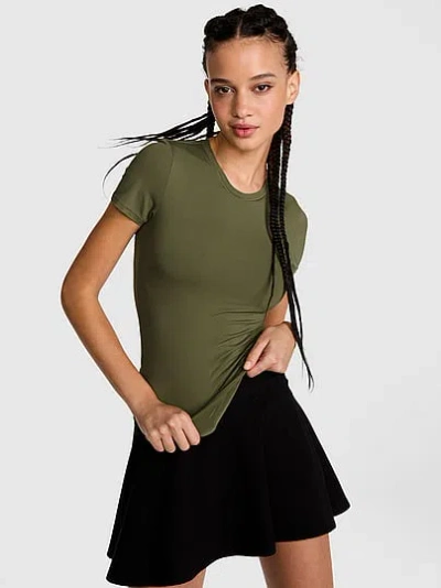 Pink Base Stretch™ Short-sleeve Tee In Green