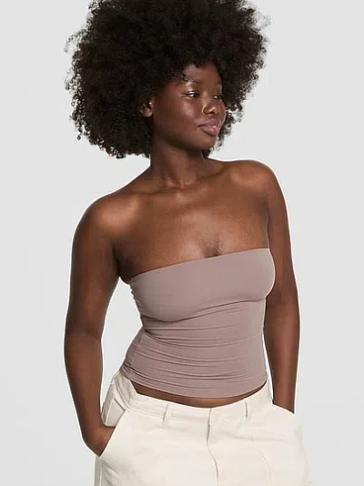 Pink Base Stretch™ Tube Top In Gray