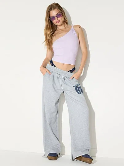 Pink Base Stretch™ Twisted One-shoulder Tank Top In Blue