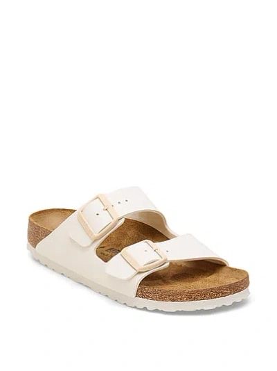 Pink Birkenstock Arizona Birko-flor Sandals In White