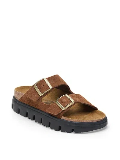 Pink Birkenstock Arizona Chunky Sandals In Brown
