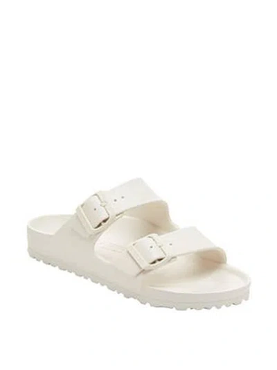 Pink Birkenstock Arizona Eva Sandals In White
