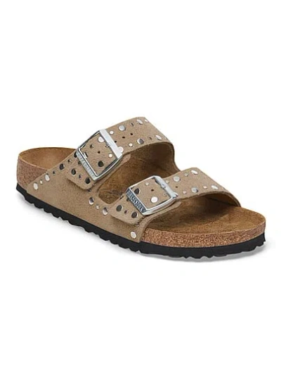 Pink Birkenstock Arizona Rivets Sandals In Brown