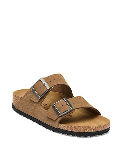 Pink Birkenstock Arizona Sandals In Brown