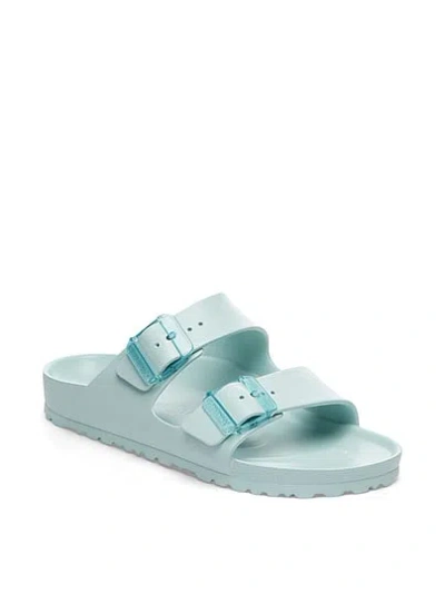 Pink Birkenstock Arizona Stealth Buckle Eva Sandal In Green