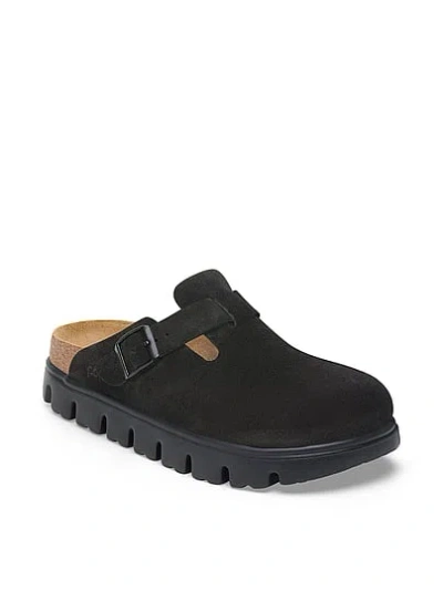 Pink Birkenstock Boston Chunky Clogs In Black