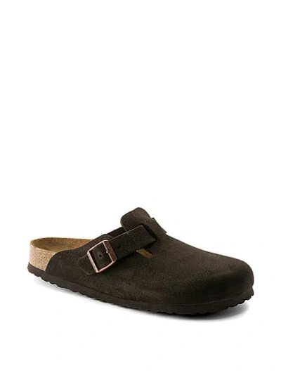 Pink Birkenstock Boston Clogs In Brown