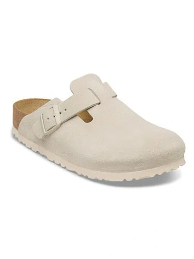 Pink Birkenstock Boston Clogs In Neutral