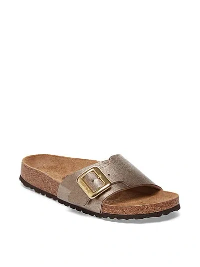 Pink Birkenstock Catalina Buckle Sandals In Gold