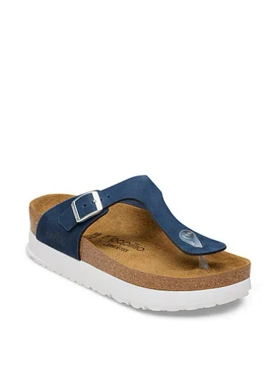 Pink Birkenstock Gizeh Platform Sandals In Blue