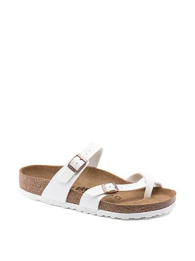 Pink Birkenstock Mayari Sandals In White