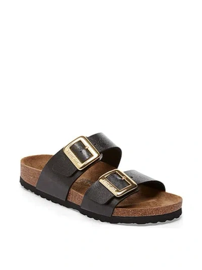 Pink Birkenstock Sydney Birko-flor® Sandals In Black