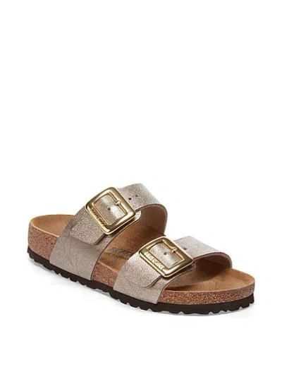Pink Birkenstock Sydney Birko-flor® Sandals In Gold