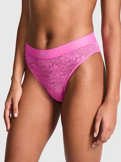 Pink Bling Lacie Logo Brazilian Panty In