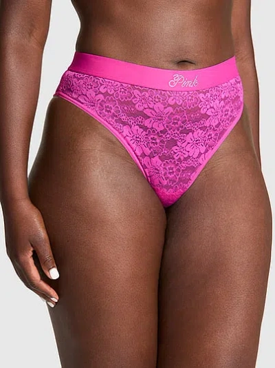 Pink Bling Lacie Logo Brazilian Panty In