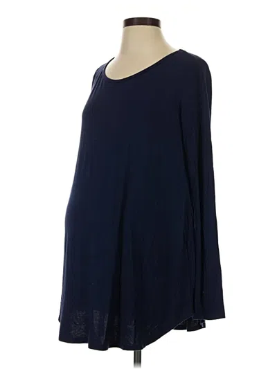 Pre-owned Pink Blush 3/4 Sleeve T-shirt In Blue