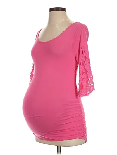 Pre-owned Pink Blush 3/4 Sleeve T-shirt In Pink