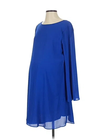 Pre-owned Pink Blush Casual Dress In Blue