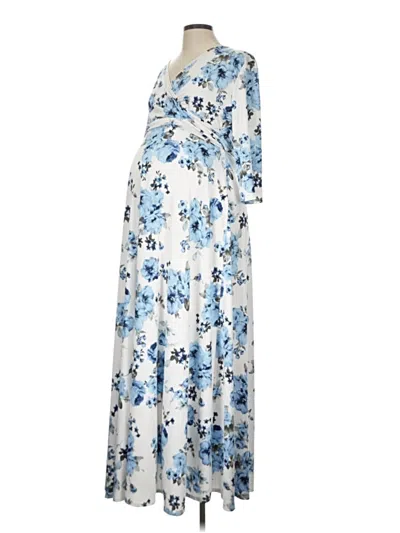 Pre-owned Pink Blush Casual Dress In Blue