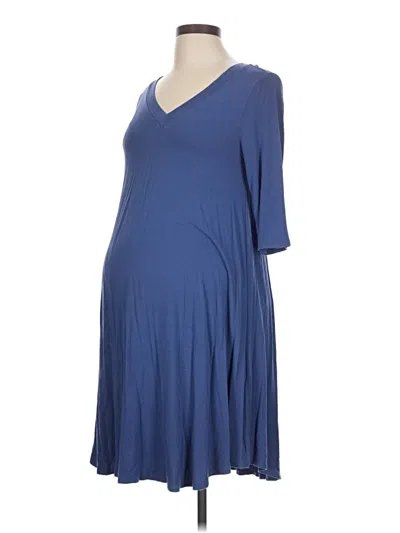 Pre-owned Pink Blush Casual Dress In Blue