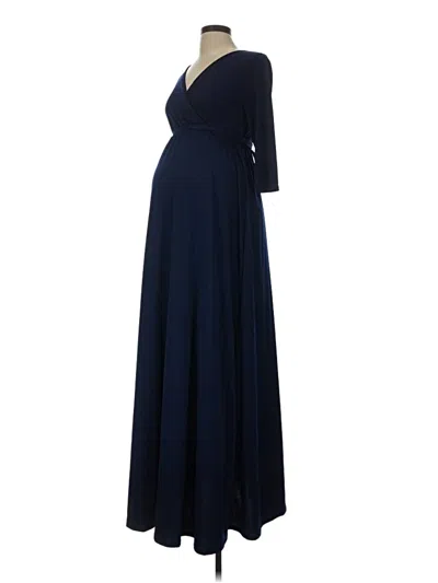 Pre-owned Pink Blush Casual Dress In Blue