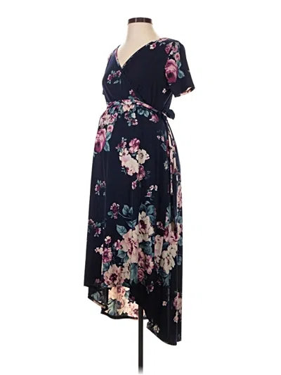 Pre-owned Pink Blush Casual Dress In Blue