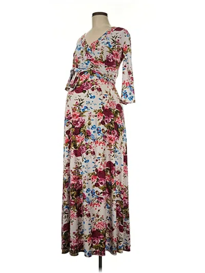 Pre-owned Pink Blush Casual Dress In Brown