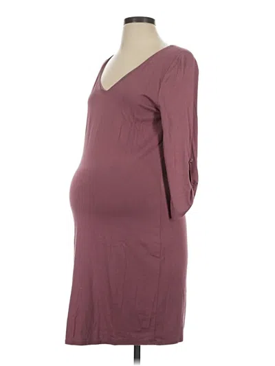 Pre-owned Pink Blush Casual Dress In Burgundy