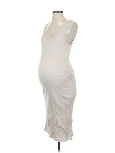 Pre-owned Pink Blush Casual Dress In White